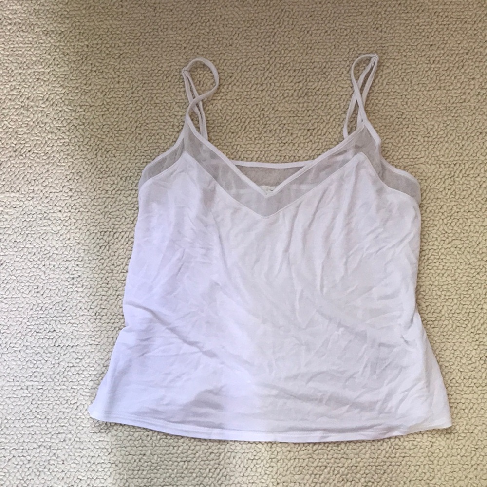 White Garage tank top